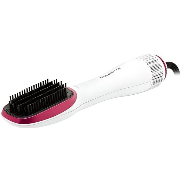 ROWENTA CF6220F0 varmluftsborste - 1000 Watt - Utjämning och borste - 3 temperaturer Rosa, Vit