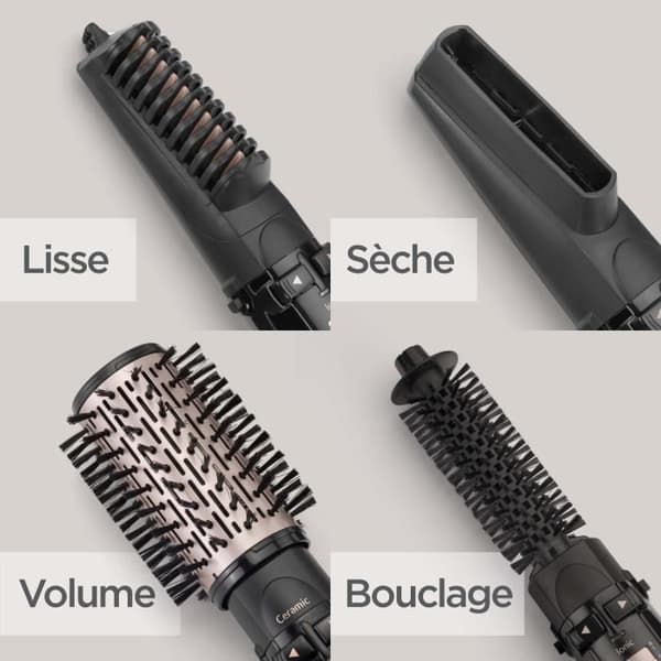 BaByliss AS200E Torka, räta ut och styla 4-i-1 1000W roterande blåsborste med jonisk funktion