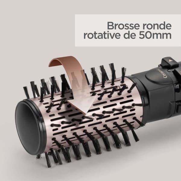 BaByliss AS200E Torka, räta ut och styla 4-i-1 1000W roterande blåsborste med jonisk funktion