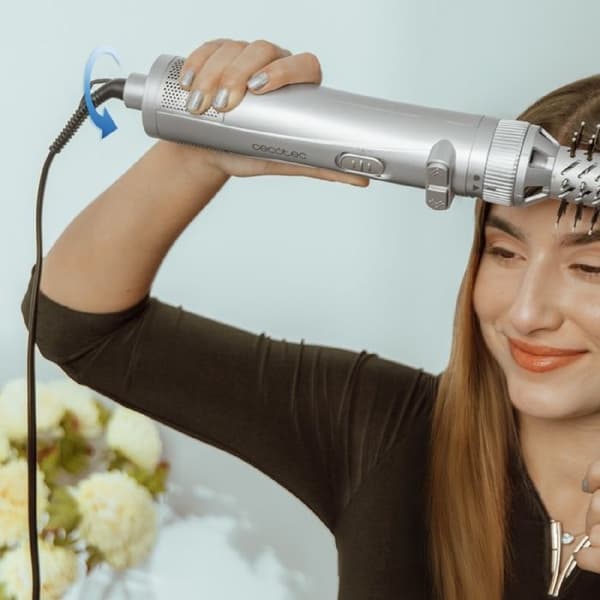 Luftborste - CeramicCare - 6in1 Gyro - 1100 W - Rotationsfunktion - 6 huvuden inkluderade