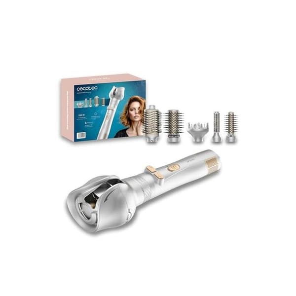 Luftborste - CeramicCare - 6in1 Gyro - 1100 W - Rotationsfunktion - 6 huvuden inkluderade