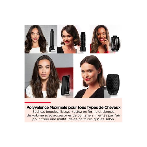 Revlon One Step Blow Dry Multi Air Styler 5 i 1 stylingborste med original Revlon Oval Brush RVDR5371