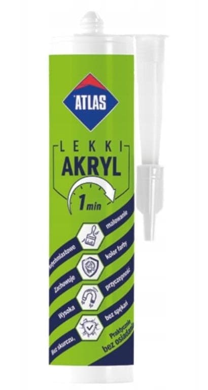 Atlas Light akryl 300 ml snabbfärg - 1 min