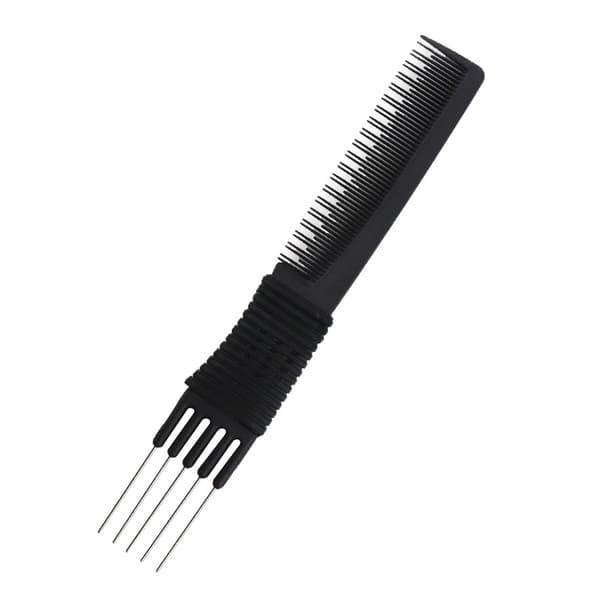 INF Anti-Statisk Karbonfiber Fem-Nåls Kam for Hårstyling