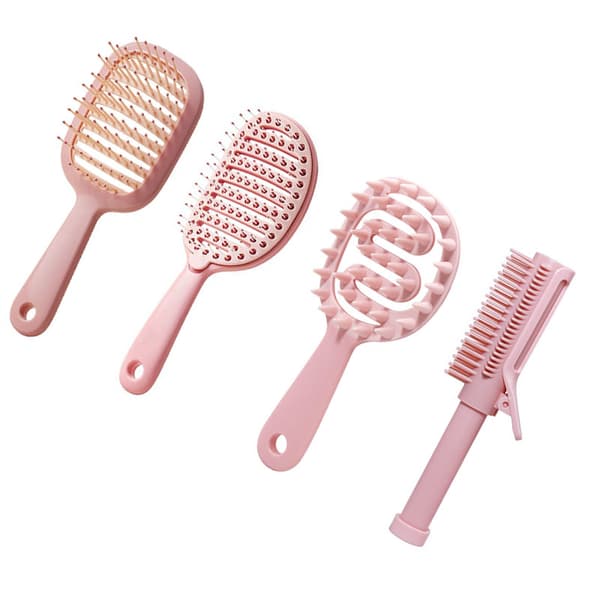 INF Lavender Fyra-Delars Hårstyling & Utrasslingsset Rosa