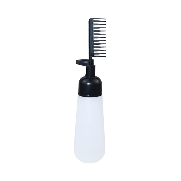 INF Svart hårfargeapplikatorflaske med skala, 22 cm