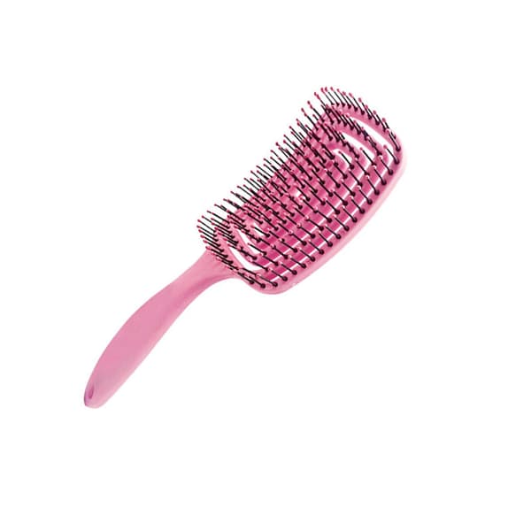 INF Ergonomisk böjd ventilborste för hårbottenmassage Rosa