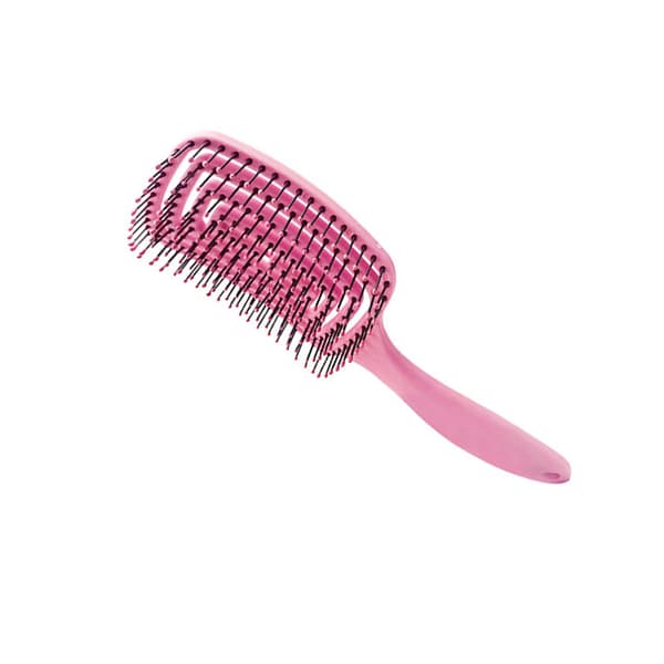 INF Ergonomisk böjd ventilborste för hårbottenmassage Rosa