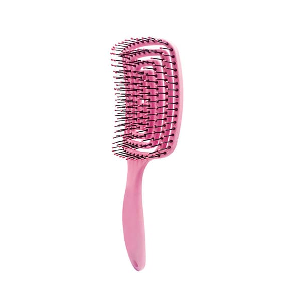 INF Ergonomisk böjd ventilborste för hårbottenmassage Rosa