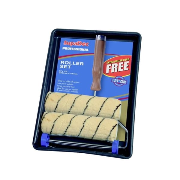 SupaDec Tiger Stripe Roller Kit Black/Cream One Size