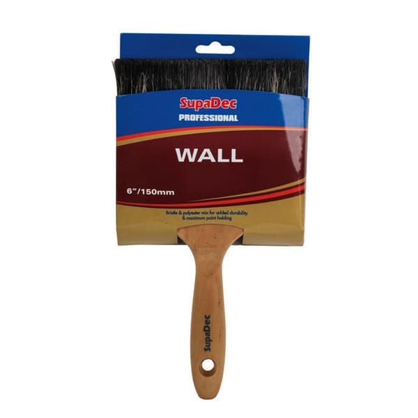 SupaDec Professional Wall Brush Brown/Black 4in