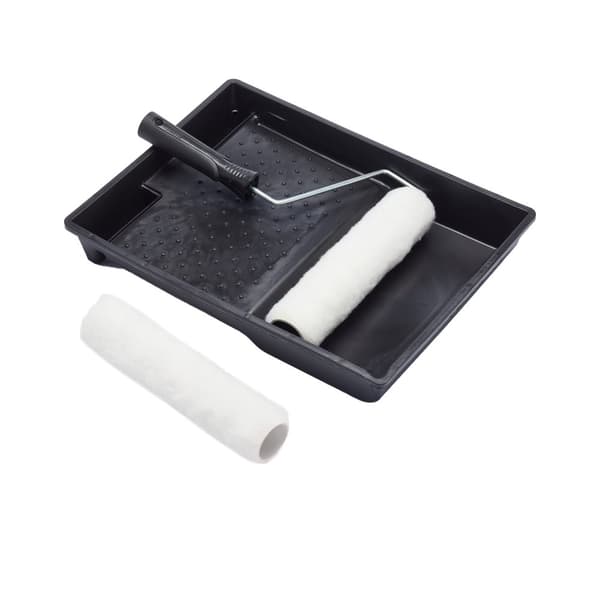 Harris Essentials Paint Roller Set (Pack of 4) Black/White One Size