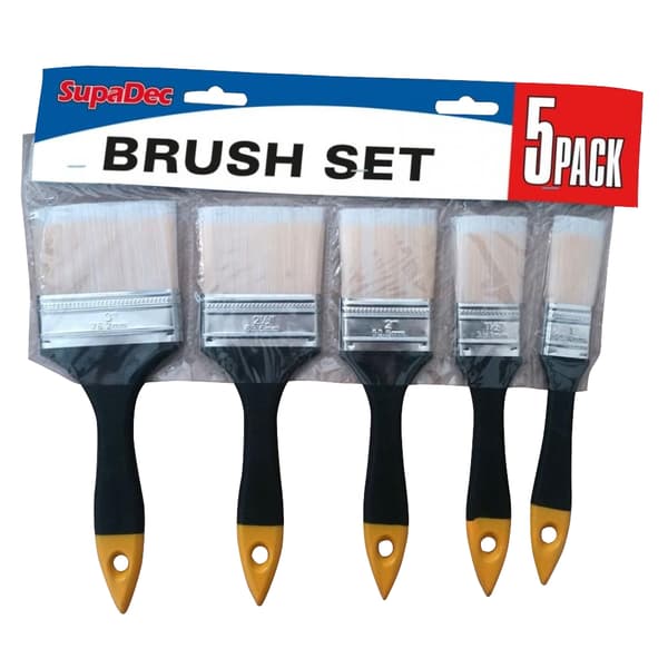 SupaDec Brush Set (5 Pack) Black/Beige One Size