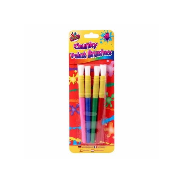 ArtBox Grov plastikmalingspensel (pakke med 4 stk.)