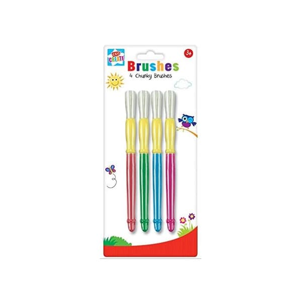 Anker Kids Create Paint Brush (Pack of 4) Multicoloured One Size