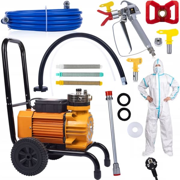 Rosfix Set Rosfix Strong Blue Storm SBS03 målningsenhet 3500W 22MPA 18L/min + 2x packning + munstycke 513 + filter 30,60,100 + kostym