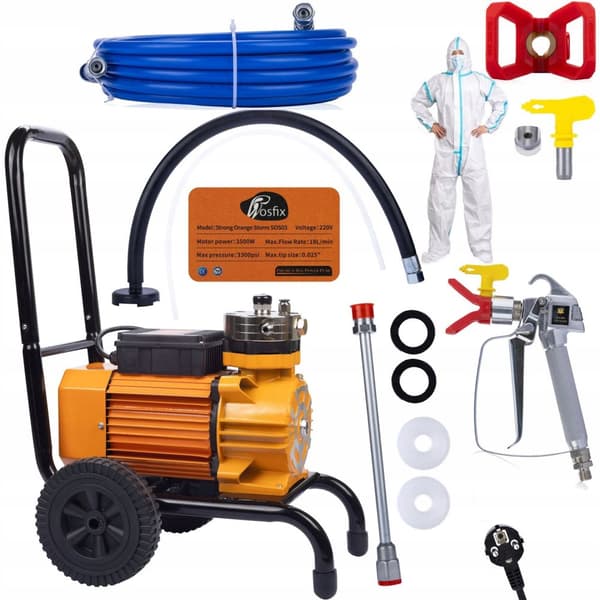 Rosfix Målningsenhet Rosfix Strong Blue Storm SBS03 3500W 22MPA 18L/min + 2x packning + Overall