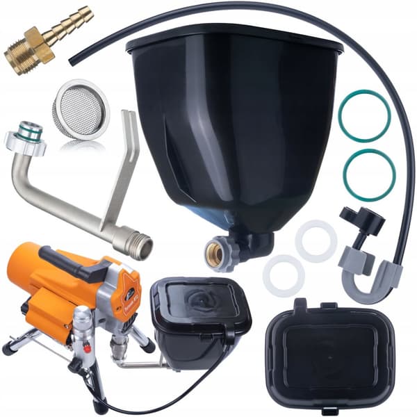 Rosfix Målningsenhet Rosfix Tornado RT2 UltraSpray 1500W 22MPA 2,2L/min + 6L tank för material/färg till Tornado/Graco kolvmålningsenhet
