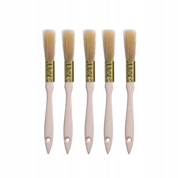Set med 20 platta penslar, 15/25/36/50 mm naturborst