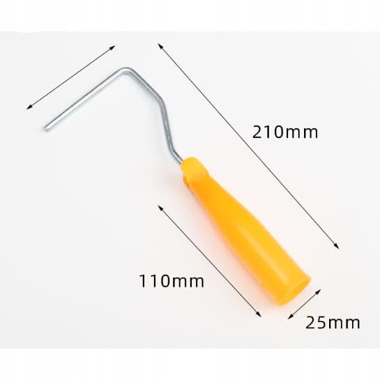 Sæt med 10 cm polyurethan malerruller, 10 stk. med håndtag