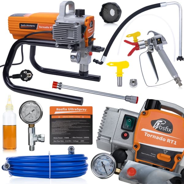 Rosfix Tornado RT1 UltraSpray 1700W 22MPA 2,2L/min målningsenhet