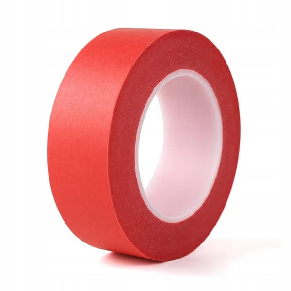 Rosfix RedLine Pro 15mm x 50m - Rød malertape | Professionel | Akryllim | Nem fjernelse | Til maling og beskyttelse af overflader