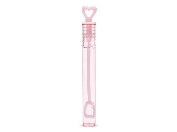 Hjärtformade såpbubblor, rosa (1 ask / 12 förpackningar) (1 förpackning / 48 st.)