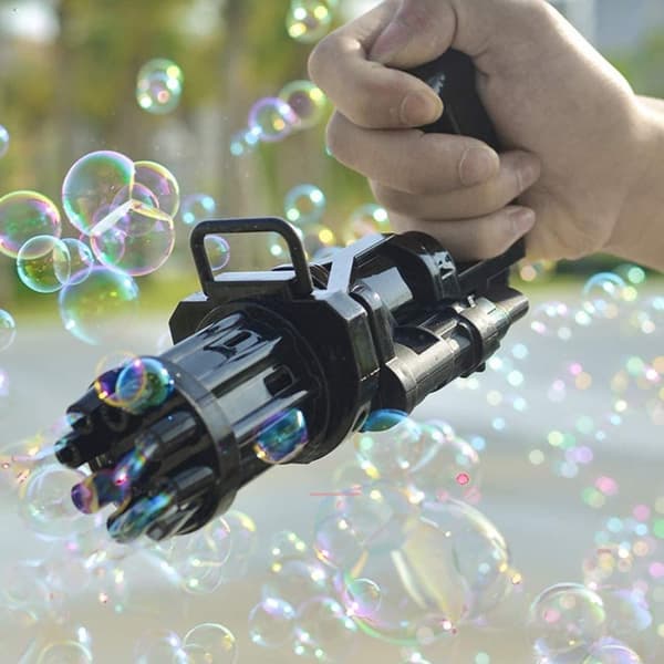 Såpbubblepistol, svart (batteridriven)