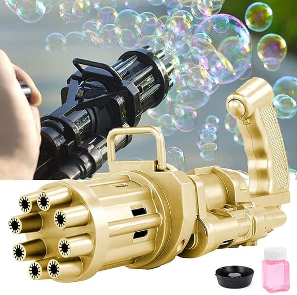 Såpbubblepistol, guldfärg (batteridriven)