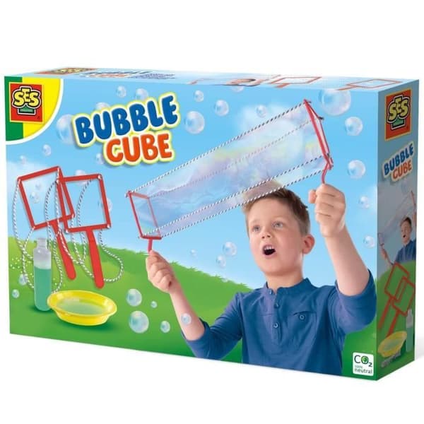 Bubble Cube fyrkantiga bubbelspel - SES Creative - För barn från 5 år och uppåt