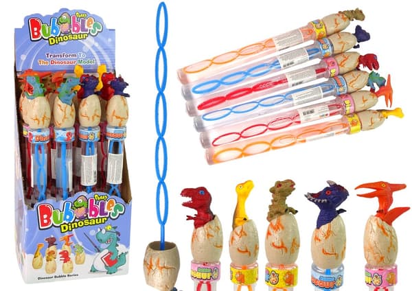 Dinosaurier såpbubblor 34 cm Olika färger