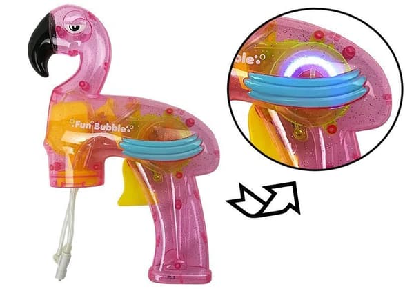 Pink flamingo boblepistol