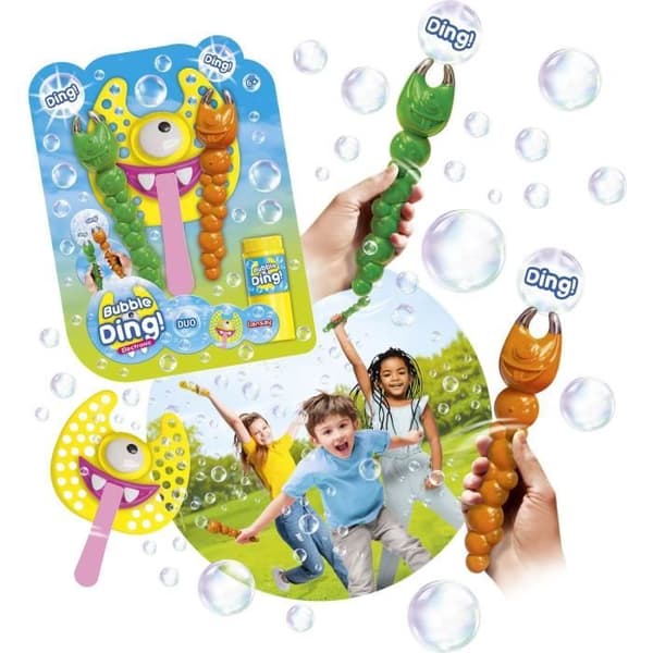 Såpbubblespel - LANSAY - 25640 - Bubbles Party - Bubble Ding Duo Electronic