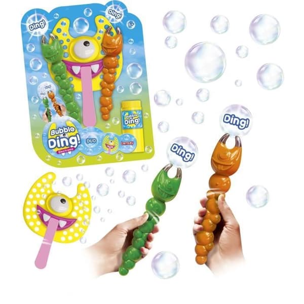 Såpbubblespel - LANSAY - 25640 - Bubbles Party - Bubble Ding Duo Electronic