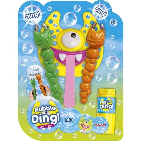 Såpbubblespel - LANSAY - 25640 - Bubbles Party - Bubble Ding Duo Electronic