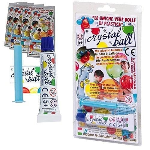KRISTALKUL SET MED 4 SMÅ PLASTBUBBLAR GIOCHI PREZIOSI