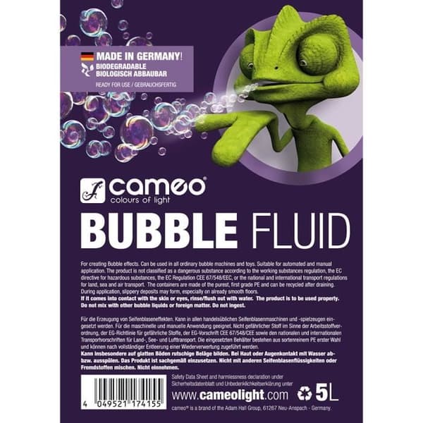 Cameo BUBBLE FLUID 5L