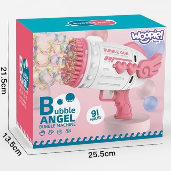 WOOPIE Bubbelpistol 91 Hål Rosa