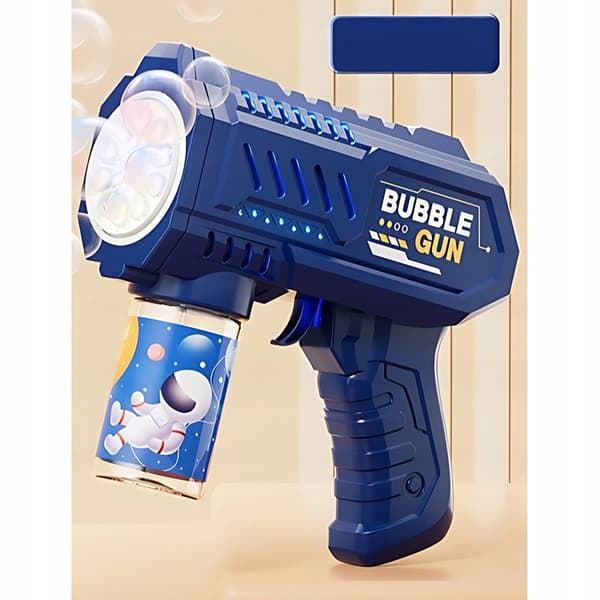 LED-boblepistol + 100 ml patron Automatisk boblegenerator