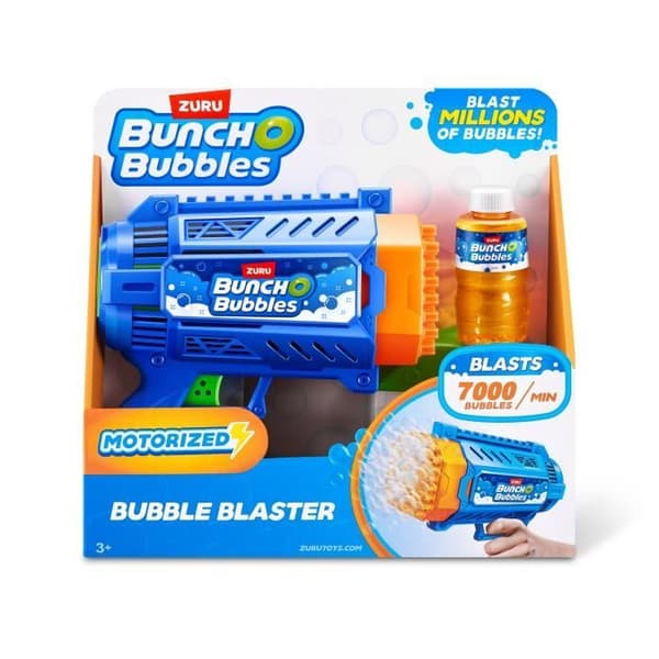 Boblepistol - ZURU - Boblepistol Medium - 125 ml inkluderet - 7000 bobler/min - Bakke medfølger