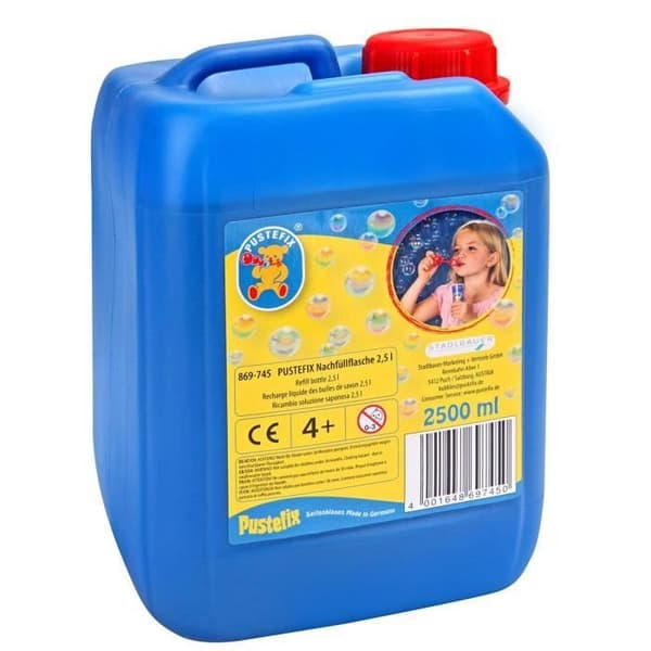 PUSTEFIX bubbelpåfyllning - 2,5L - för långvariga såpbubblor