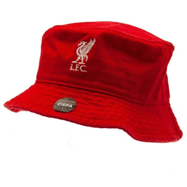Liverpool FC Unisex vuxen Crest Bucket Hat Red One Size