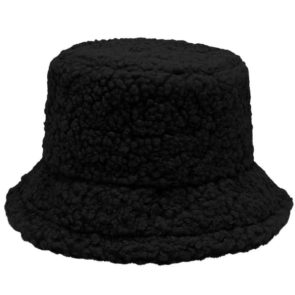 Bucket Hat i Konstull - Svart