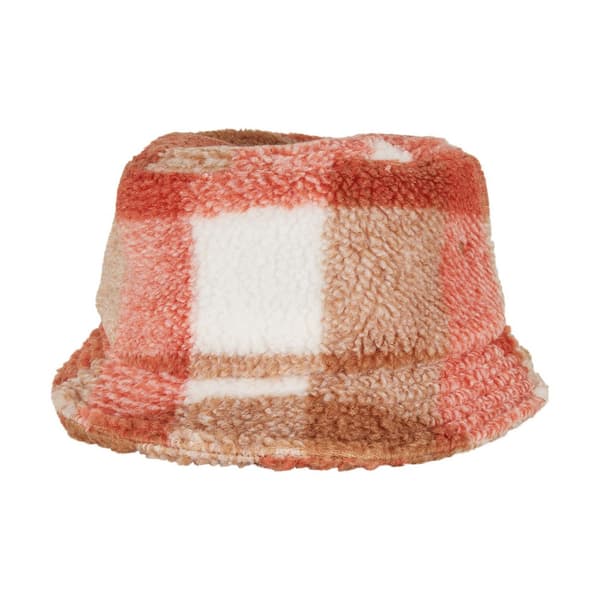 Flexfit Unisex voksen ternet Sherpa Bucket Hat White Sand/Toffee One Size