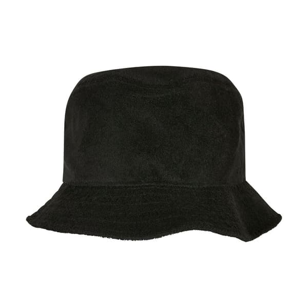 Flexfit Unisex Adult Terrycloth Bucket Hat Black One Size