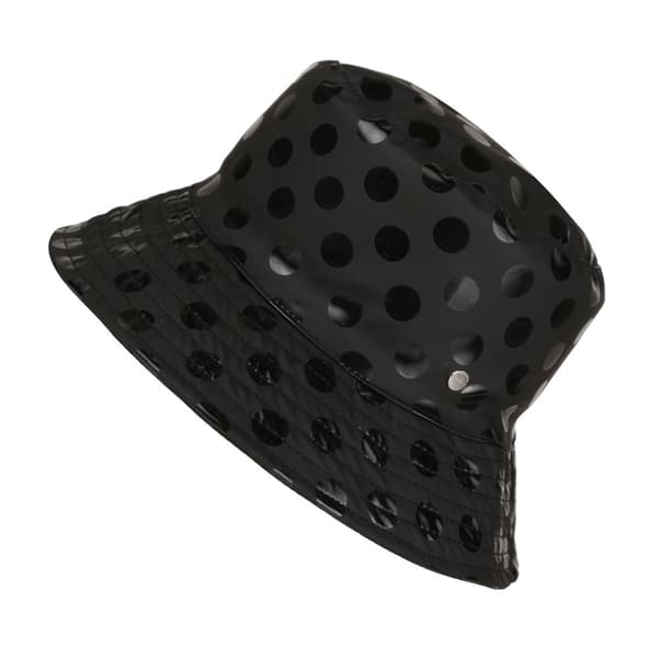 Regatta Womens/Ladies Jaliyah Spotted Showerproof Bucket Hat Black S-M