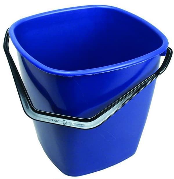 Hink fyrkantig blå 9,5L