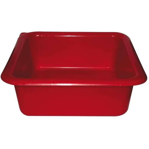 Fyrkantig skål - 24 cm - 3 L - röd