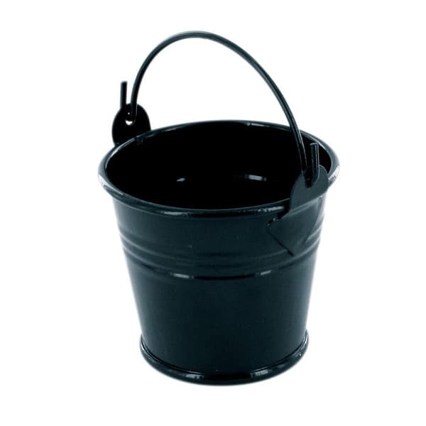 Svart metallhink Ø 6,5 cm x H 6,2 cm