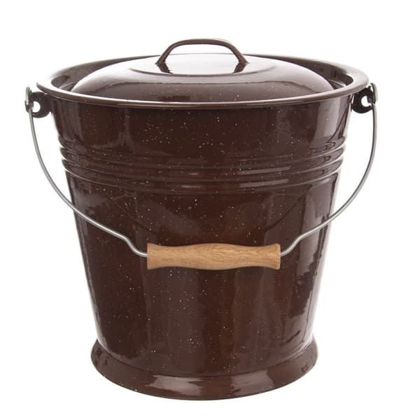 Låg, emalje låg, 30 cm, til 10 l spand
